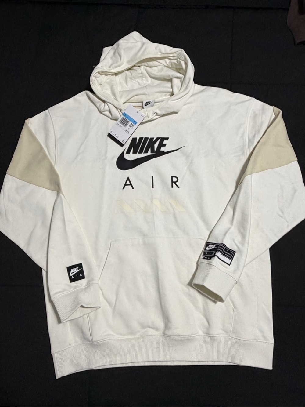 Nike Air Pullover Hoodie - Cream with Beige Accents